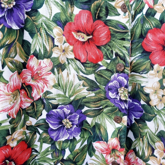 Vintage floral button down - Picture 2 of 4
